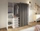 TemaHome »Tom 2.1« Kleiderschrank mit Vorhang Weiß Taupe