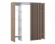 TemaHome »Tom 2.2« Kleiderschrank mit Vorhang Eiche Taupe