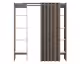 TemaHome »Tom 2.2« Kleiderschrank mit Vorhang Eiche Taupe