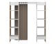 TemaHome »Tom 2.2« Kleiderschrank mit Vorhang Eiche Taupe