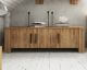 The Beds Cubic Massivholz Sideboard 3-Türig