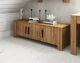 The Beds Cubic Massivholz Sideboard 3-Türig