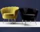 VOSS Design »Audrey« Samt Sessel schwarz