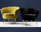VOSS Design »Audrey« Samt Sessel schwarz Artikelbild 1