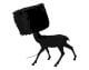 VOSS Design »Deer« Hirsch Tischleuchte schwarz
