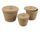 VOSS Design »Nairobi« Korbset mit Deckel 3-tlg.