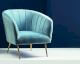 VOSS Design Samt Sessel Ivy hellblau
