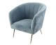 VOSS Design Samt Sessel Ivy hellblau