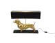 VOSS Design »Vienna« Dackel-Tischleuchte gold