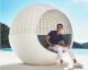 Vondom »ULM« Outdoor Mond Daybed geflochtenes Seildach