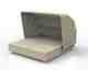 Vondom »VELA« Outdoor Daybed eckig inkl. Faltdach