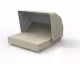 Vondom »VELA« Outdoor Daybed eckig mit 2 verstellbaren Rückenlehnen inkl. Faltdach