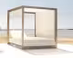 Vondom »VELA« Outdoor Daybed eckig mit 4 verstellbaren Rückenlehnen inkl. Überdachung