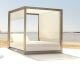 Vondom »VELA« Outdoor Daybed eckig mit 4 verstellbaren Rückenlehnen inkl. Überdachung
