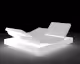 Vondom »VELA« Outdoor Daybed eckig mit 4 verstellbaren Rückenlehnen