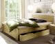 WOODLIVE »Cassetta« Massivholzbett mit Schublade Wildeiche