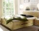 WOODLIVE »Cassetta« Massivholzbett mit Schublade Wildeiche