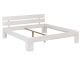 WOODLIVE »Easy« Massivholzbett Kernbuche weiss lackiert