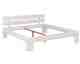 WOODLIVE »Easy« Massivholzbett Kernbuche weiss lackiert