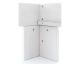 WOODLIVE »Easy« Massivholzbett Kernbuche weiss lackiert