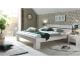 WOODLIVE »Easy« Massivholzbett Kernbuche weiss lackiert