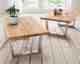 WOODLIVE Massivholz Couchtisch Boston