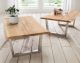 WOODLIVE Massivholz Couchtisch Boston