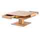 WOODLIVE Massivholz Couchtisch Quadro