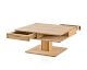 WOODLIVE Massivholz Couchtisch Quadro