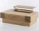 WOODLIVE Massivholz Couchtisch Roma