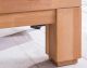 WOODLIVE Massivholzbett Rivo Kernbuche