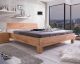 WOODLIVE Massivholzbett Rivo Kernbuche