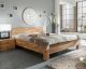 WOODLIVE Massivholzbett Rivo Wildeiche