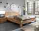 WOODLIVE Massivholzbett Rivo Wildeiche
