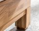 WOODLIVE Massivholzbett Rivo Wildeiche