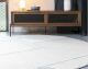 Zuiver »Bliss« Teppich rund blau/grau
