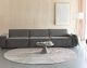 Zuiver »Solar« Teppich round grey/pink