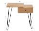 designline »Edge« Massivholz Beistelltisch