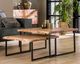 designline »Edge« Massivholz Couchtisch im 2er-Set