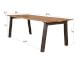 designline »Edge« Massivholz Esstisch