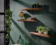 designline »Edge« Massivholz Wandregal 3er-Set
