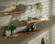 designline »Edge« Massivholz Wandregal Akazie