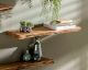 designline »Edge« Massivholz Wandregal Akazie