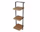 designline »Edge« Massivholz Wandregal Metall/Akazie III