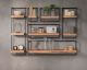 designline »Edge« Massivholz Wandregal Metall/Akazie III
