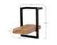 designline »Edge« Massivholz Wandregal Metall/Akazie II