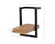 designline »Edge« Massivholz Wandregal Metall/Akazie II