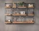 designline »Edge« Massivholz Wandregal Metall/Akazie II