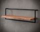 designline »Edge« Massivholz Wandregal Metall/Akazie I