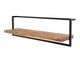 designline »Edge« Massivholz Wandregal Metall/Akazie I